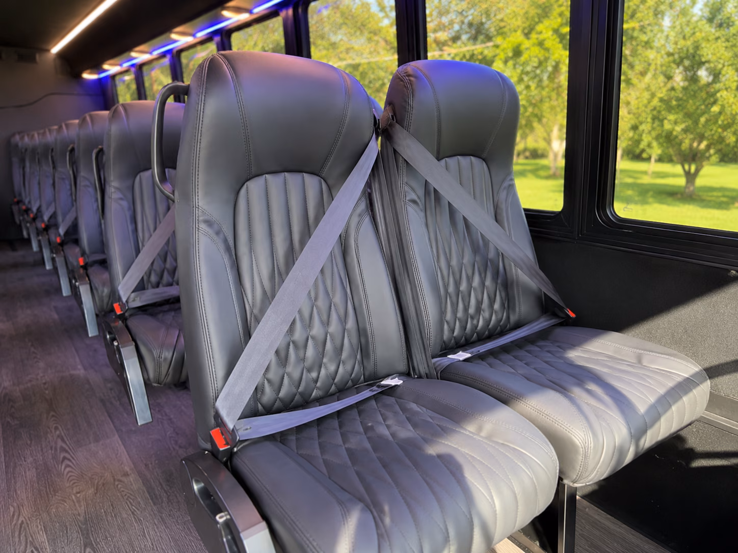 mount vernon 15 passenger minibus interior