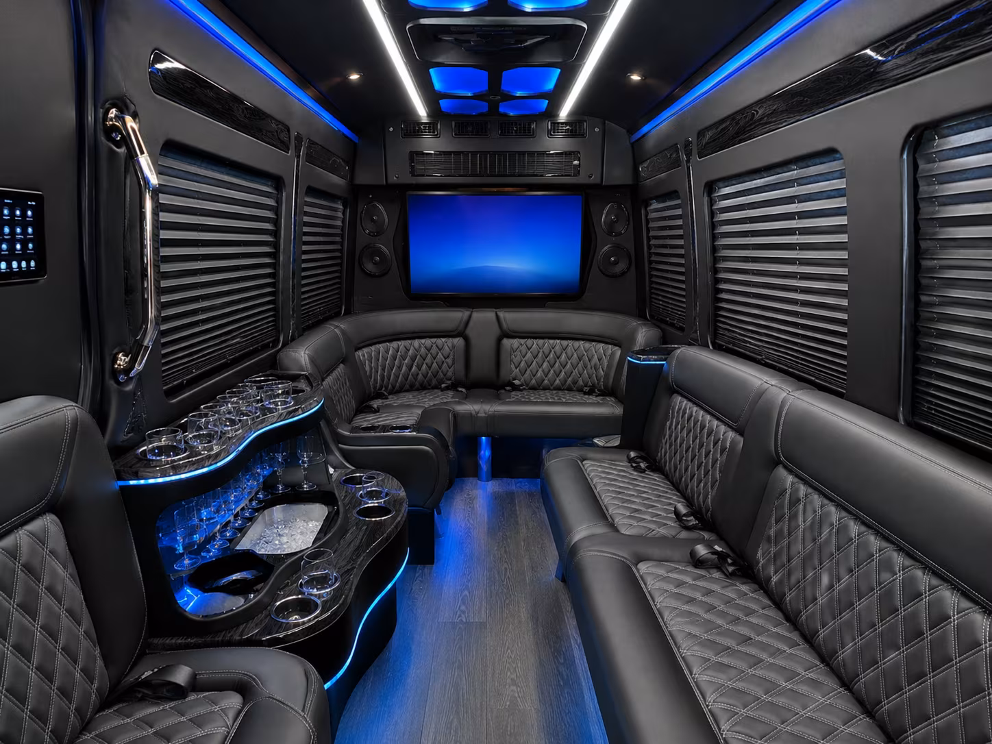 mount vernon 30 passenger party bus interior
