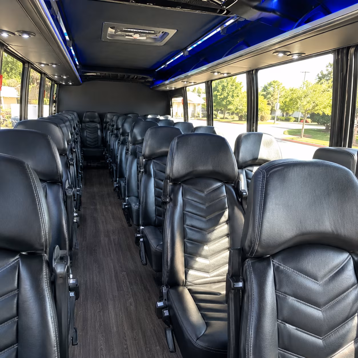 mount vernon 35 passenger minibus inside