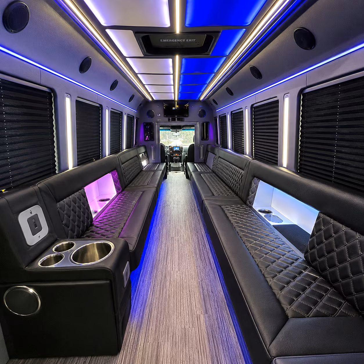 mount vernon party bus inside