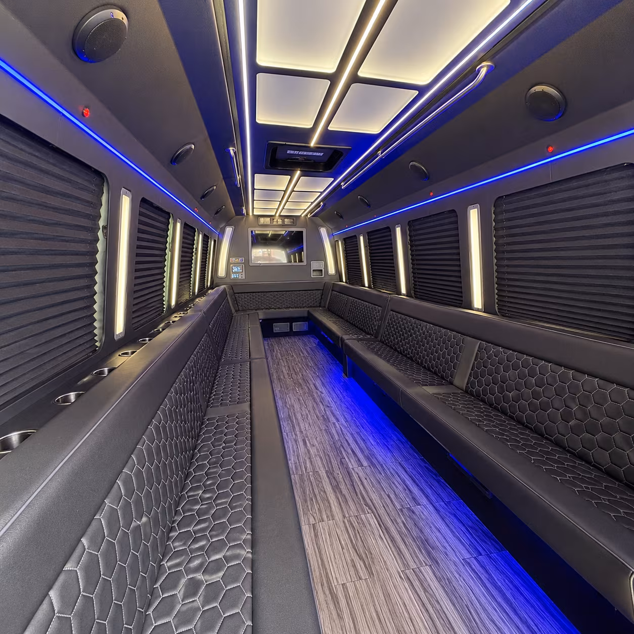 mount vernon party bus interior